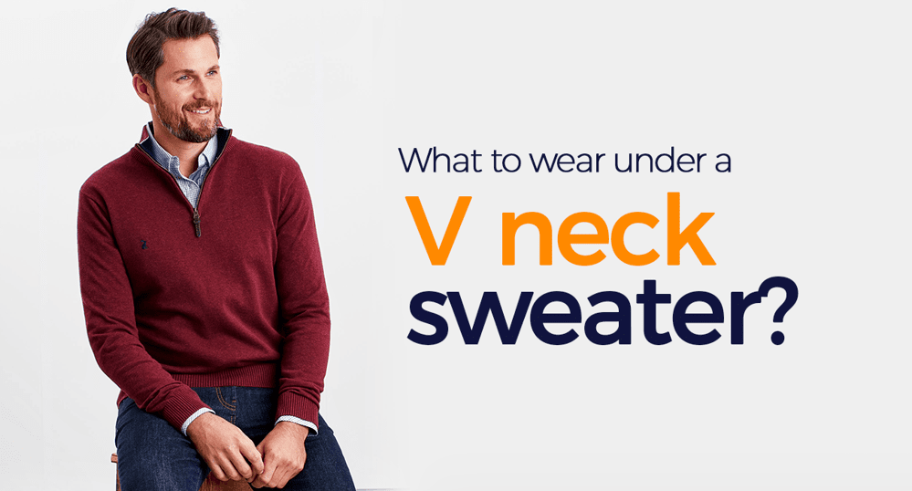 What to wear under a v neck sweater 